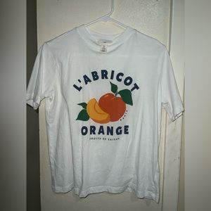H&M peaches/oranges graphic tee